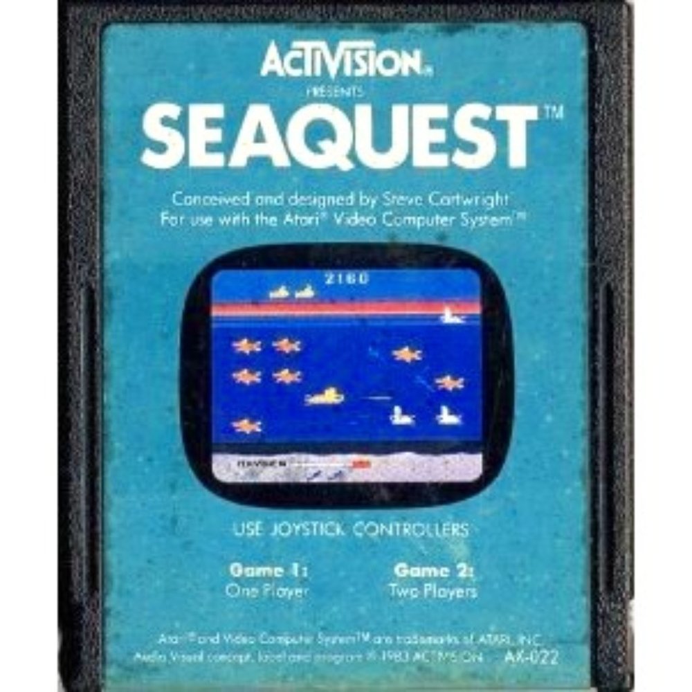 Seaquest Atari 2600 Game 1983 Vintage